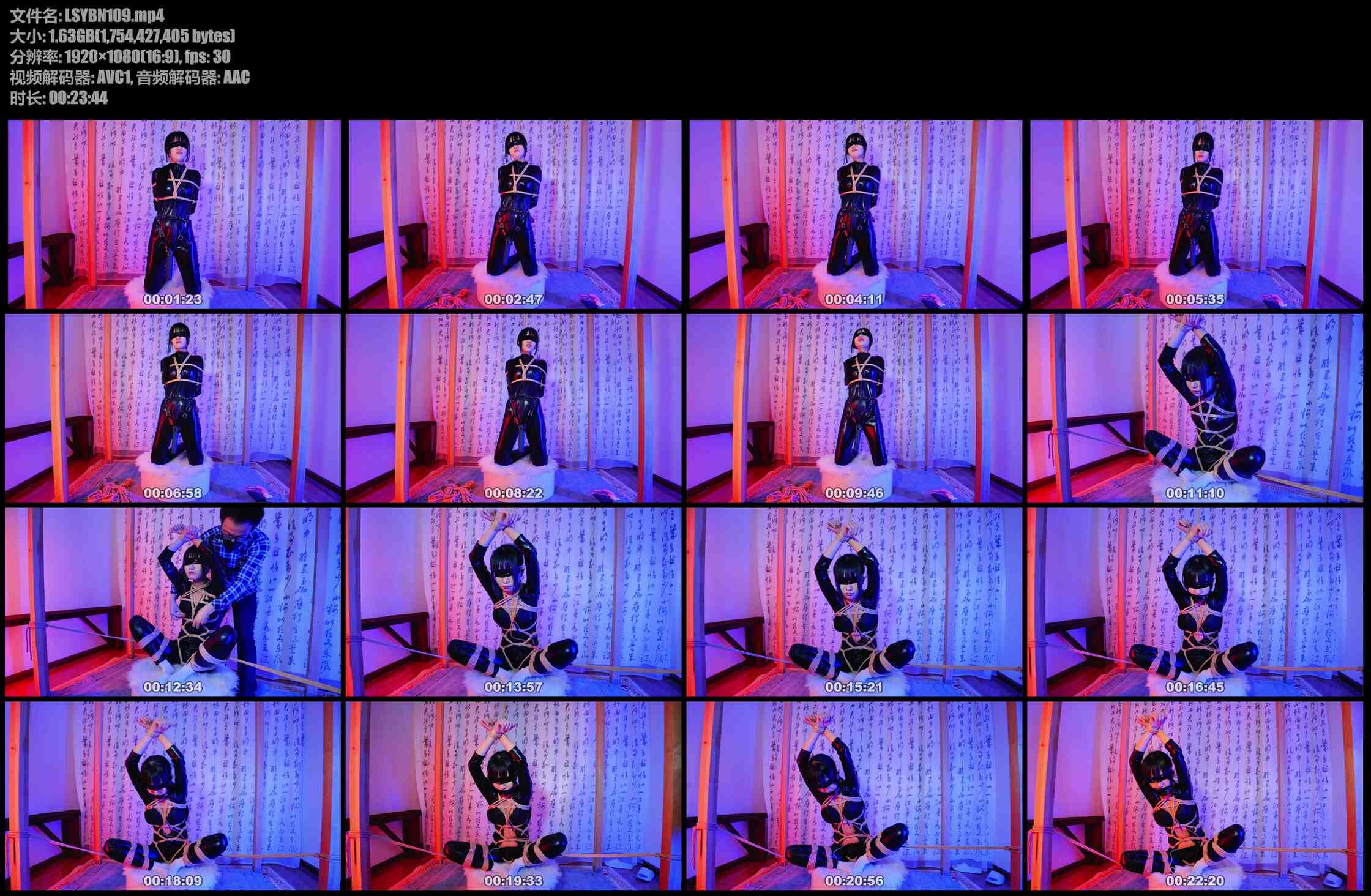 冷少与贝娘 连体皮衣捆绑+震动磅固定带+震动，糕朝