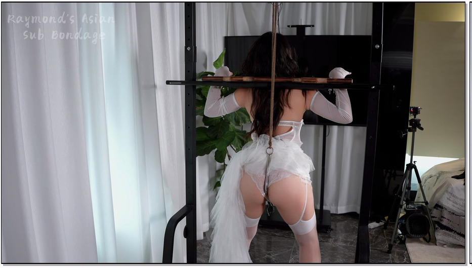 RAYM102-Raymond 被胁迫的准新娘5极度屈辱且痛苦的禁锢下的屈服 新娘木枷马步G钩鼻钩TD放置