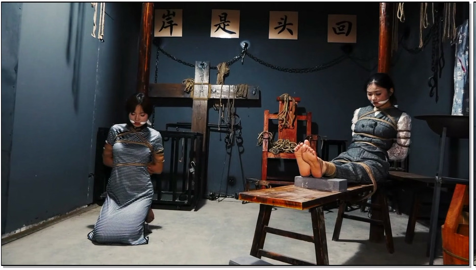 SJSZ763-胜景影视 黎明前的黑暗 上集 女潜伏者情报传递时被女特务抓捕押解到拷问室严刑逼供