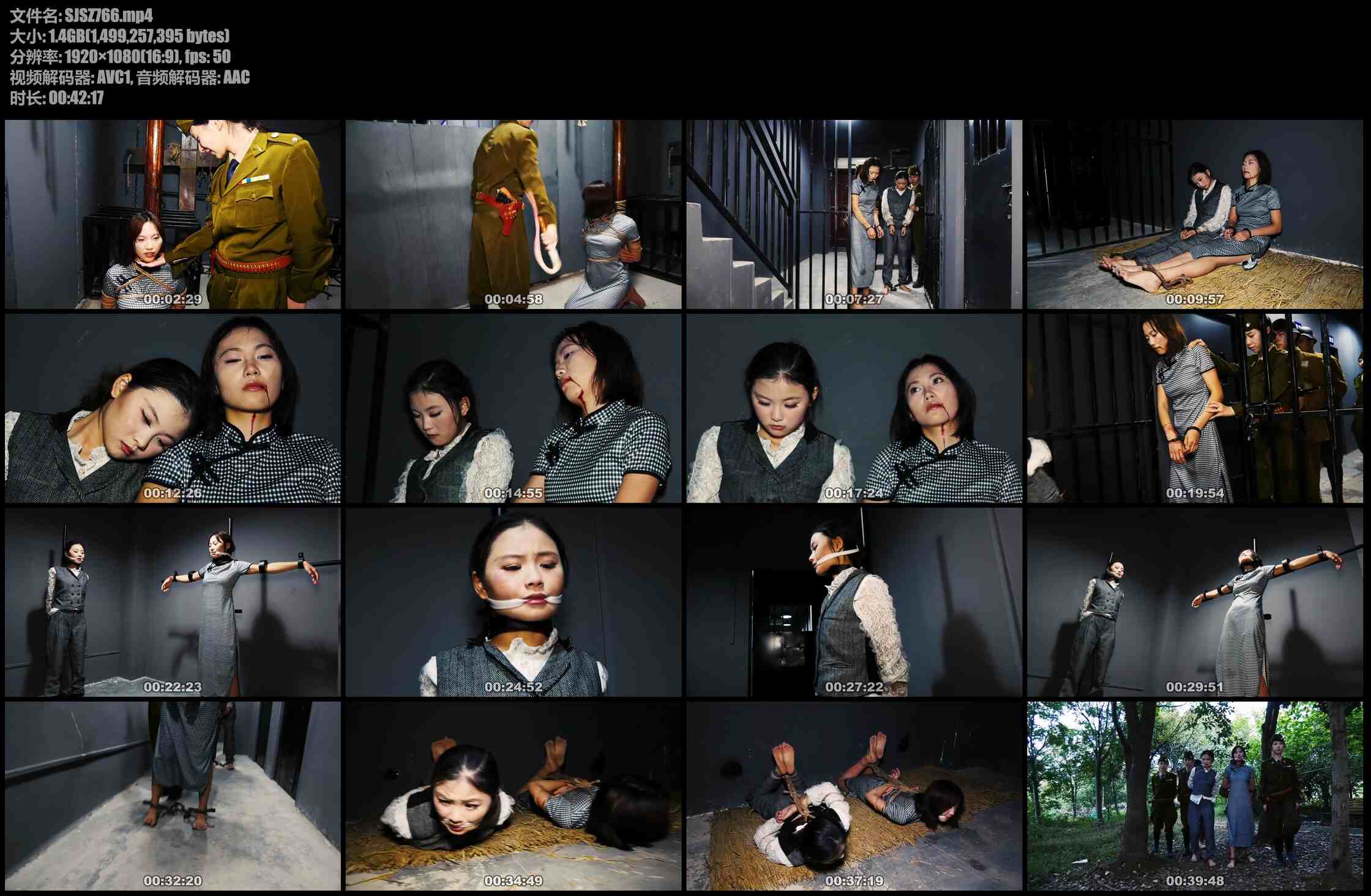 胜景影视 黎明前的黑暗 下集 女特务队两名女潜伏者老虎凳鞭打固定罚站最后拉出野外