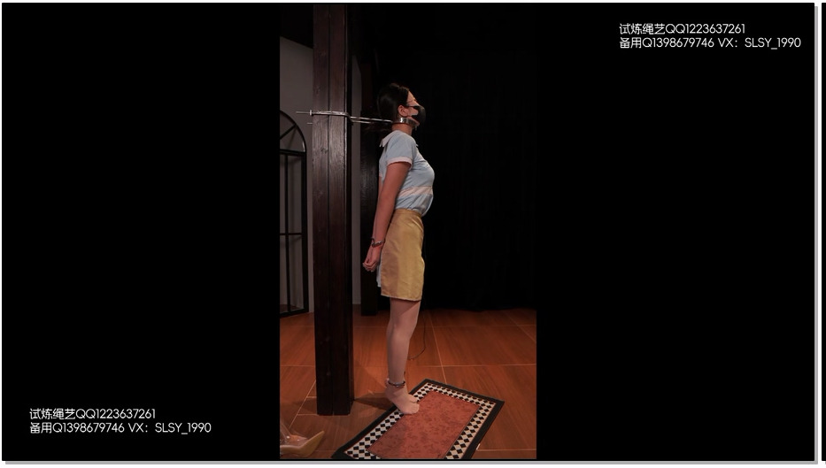 SL068-试炼 好利来女孩金属放置 直立限位+郊狼+手铐脚镣+极限踮脚+嚎叫不停+最后采访