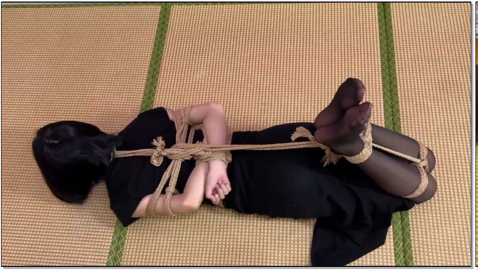 SYSA1097-新月原创 红豆 黑丝女孩 绑起来罚跪 挣扎 驷马之后让她爬行做任务