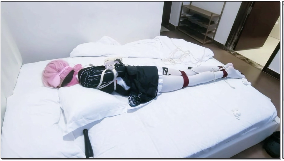 SYSA1821-蕉蕉鱼 长夜月cos严厉折腿驷马＋严厉日式驷马紧缚