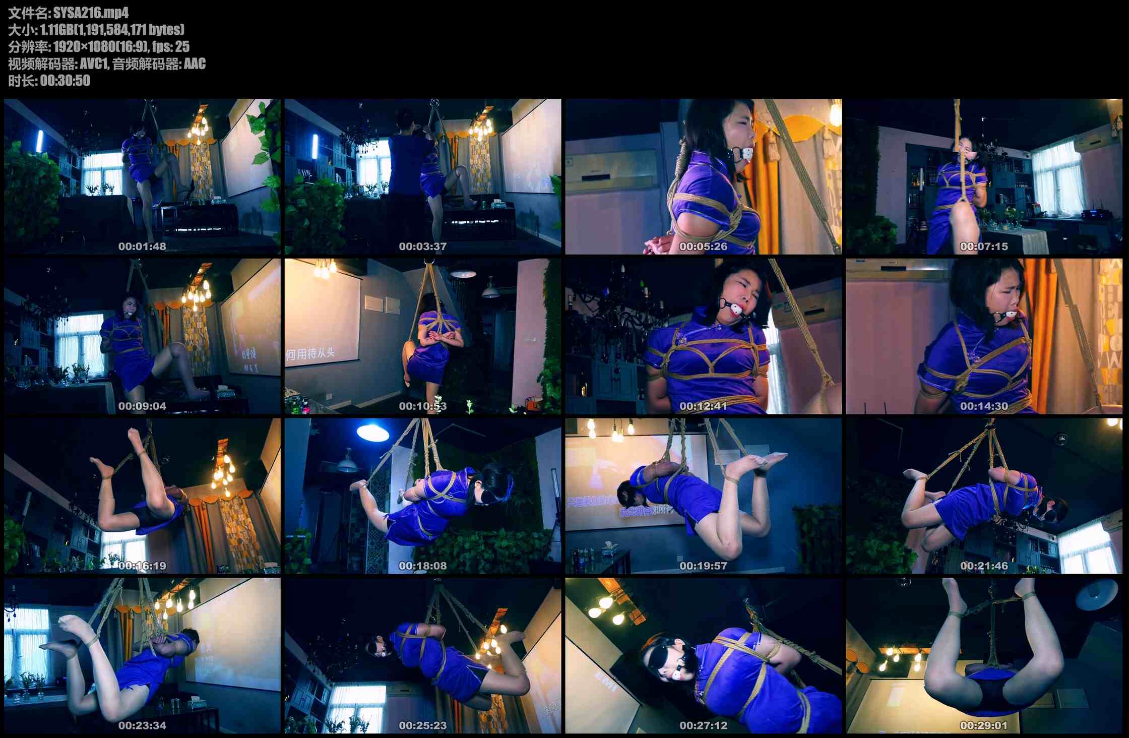 胜景影视 旗袍女M的单腿吊