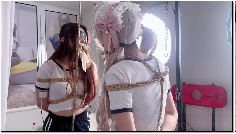 SYSA496-雪宝日记 雪儿嫉妒新同学，误中歹人圈套，女调女，双人股绳，长时间放置电击
