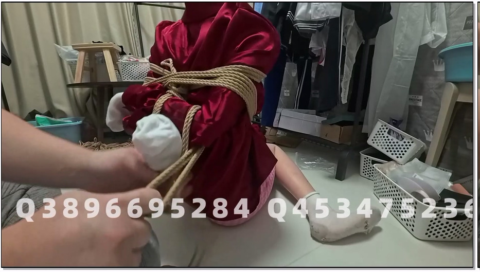 SYSA864-象人工作室 教程 侧面视角 v型 上二下三后手缚做法