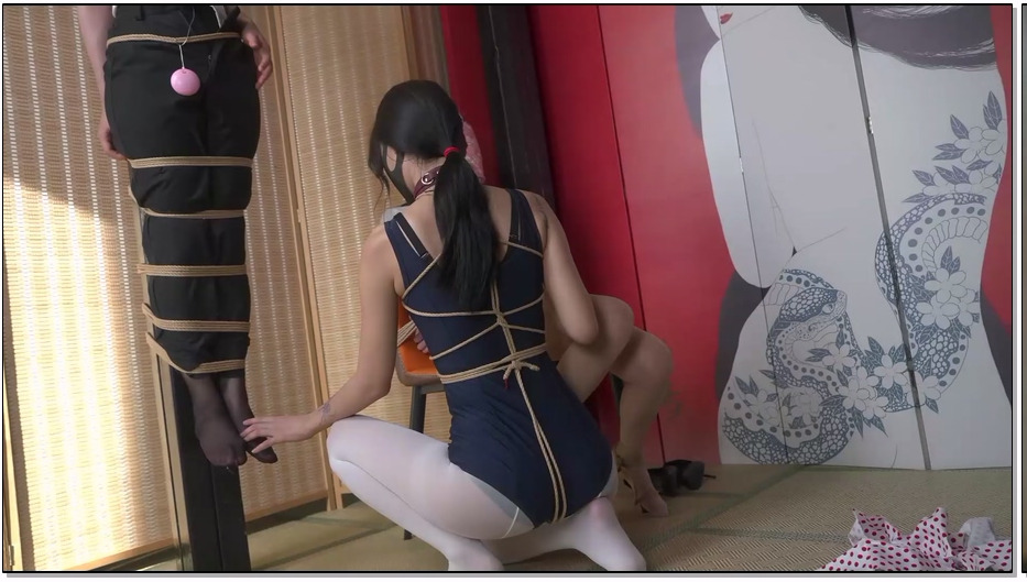 XRGZS499-象人工作室 三人片，小0嗷嗷营救月亮却陷入圈套，惨遭月亮调教