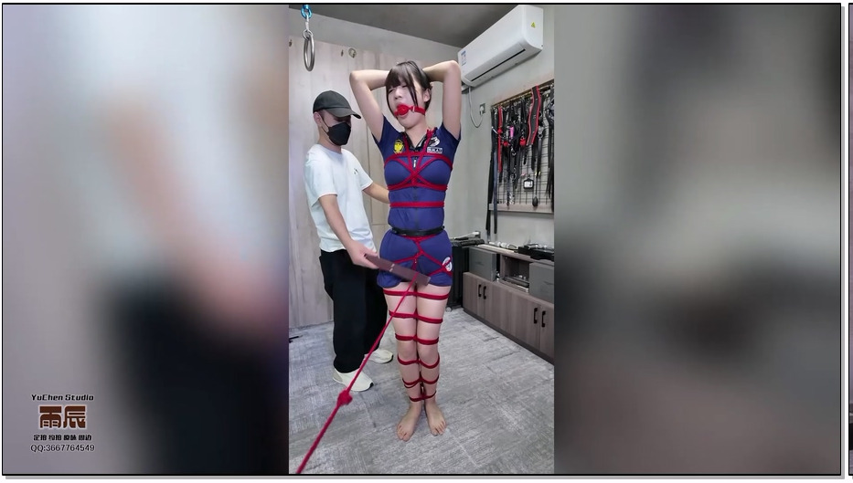 YCGZS147-雨辰工作室 女搜查官木马走绳倒掉受辱 制服诱惑 木马受辱 口球加持 捆绑拷问