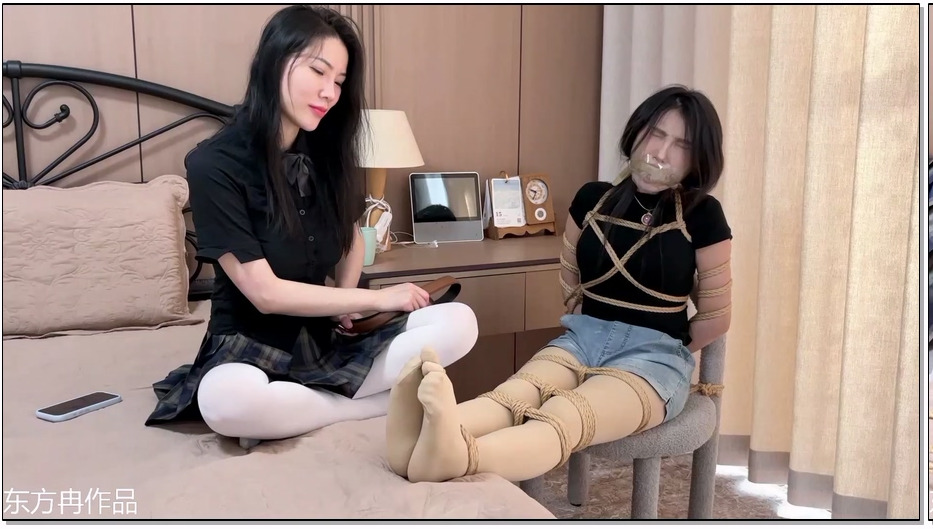 YQ092-云雀 室友奴隶 下 被捆绑监禁折磨的女孩反攻室友，以彼之道还施彼身