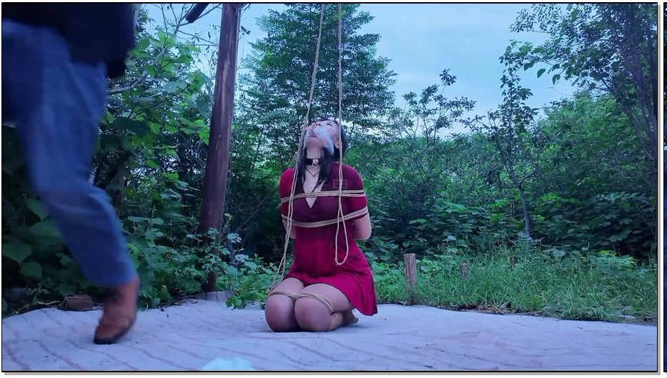 YSSA572-一绳所爱 夏可野外闷热炼狱上 咖丝高跟电ji至xi野外湿身空姐重口原味丝袜堵嘴驷马吊