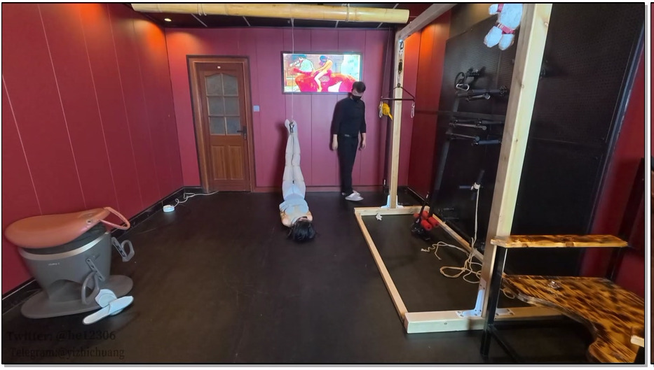 YZC066-意之窗 汤圆 灰丝+骑马机+走绳+倒吊转圈+tk